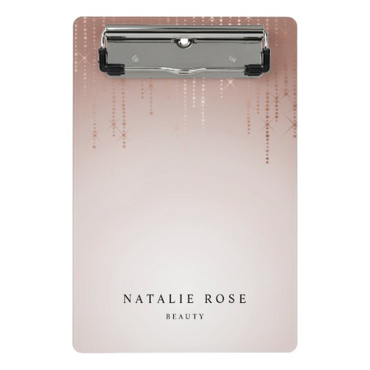 Blush Rain Personalisiert Mini Klemmbrett (Vorderseite)