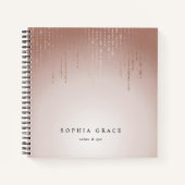 Blush Rain Personalisiert Notizblock (Vorderseite)