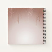 Blush Rain Personalisiert Notizblock (Rückseite)