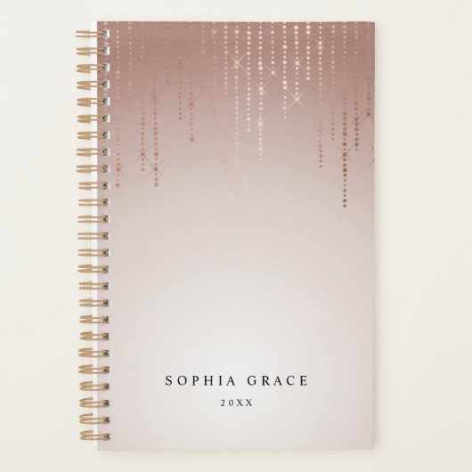 Blush Rain Personalisiert Planer (Vorderseite)