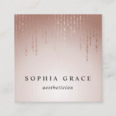 Blush Rain Quadratische Visitenkarte (Vorderseite)