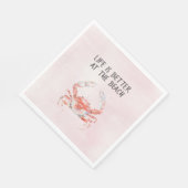 Blush Red Ocean Crab Serviette (Ecke)