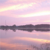 Blush Reflektionen: Ruhe bei Dämmerung Aufkleber (Vorderseite)