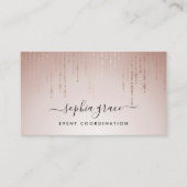 Blush-Regen-Signatur Visitenkarte (Vorderseite)