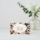 Blush Ribbon Hair Stylist Rabattkarte (Stehend Vorderseite)