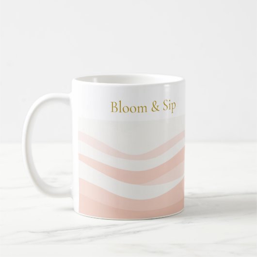 Blush Ripple White Classic Mug, 11 oz Kaffeetasse (Links)
