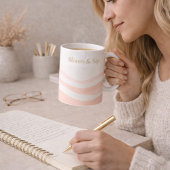 Blush Ripple White Classic Mug, 11 oz Kaffeetasse