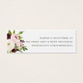 Blush Romance Bridal Registry Beilagen Karten (Vorderseite)