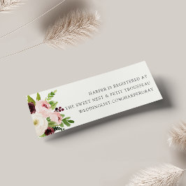 Blush Romance Bridal Registry Beilagen Karten