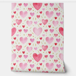 Blush Romance & Crimson Funkeln Tapete