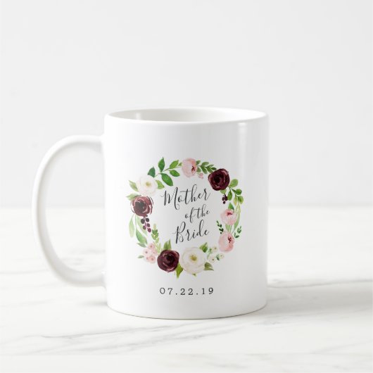 Blush Romance Mutter der Braut Kaffeetasse (Links)