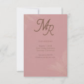 Blush Romance Save-the-Date-Karte mit Foto Save The Date (Rückseite)
