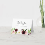 Blush Romance Vielen Dank Dankeskarte (Vorderseite)