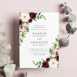 Blush Romance Wedding Einladung