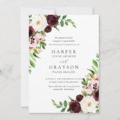 Blush Romance Wedding Einladung (Vorderseite)