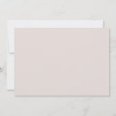 Blush Romance Wedding Einladung (Rückseite)