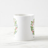 Blush rosa Blumenkranz Dankeschön Lehrer Geschenk Kaffeetasse (Mittel)