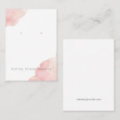 Blush-Rosa-Erd-Display-Karte Visitenkarte (Vorne/Hinten)