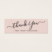 Blush rosa Firmenlogo Danke einfügen (Vorderseite)