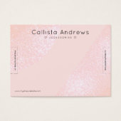 Blush Rosa Glitzer Geo Herzschrittmesser (Vorderseite)