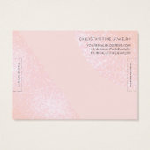 Blush Rosa Glitzer Geo Herzschrittmesser (Rückseite)