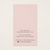 Blush-Rosa-Logo-Ohrkarte (Rückseite)