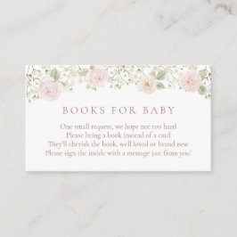 Blush Rose Babybriefe für Babybettkarten Begleitkarte