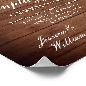 Blush-Rose Bloral Unplugged Hochzeitsfeier Poster (Ecke)