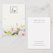 Blush-Rose Blues-Bunch-Logo-Anzeige Visitenkarte (Vorne/Hinten)