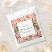 Blush Rose Blumenmuster Brautparty Geschenktütchen (Ausgeschnitten)