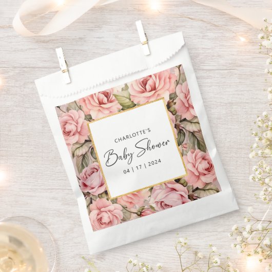 Blush Rose Blumenspülung Geschenktütchen (Ausgeschnitten)