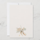 Blush Rose Blumenwein Champagner Weintrauben Dusch Einladung (Rückseite)