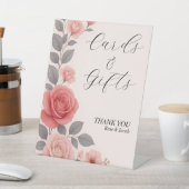 Blush Rose Blumenzwiebelkarten und Geschenkgutsche Sockelschild (In SItu)