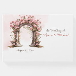 Blush Rose Boho Wedding Arch Wedding Gästebuch