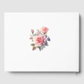 Blush Rose Boho Wedding Arch Wedding Gästebuch (Rückseite)