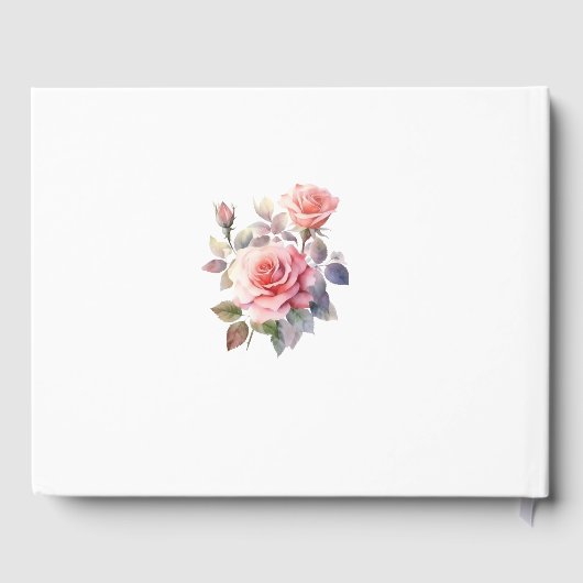 Blush Rose Boho Wedding Arch Wedding Gästebuch (Rückseite)