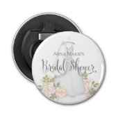 Blush Rose Brautparty Gefallen Flaschenöffner (Vorderseite)