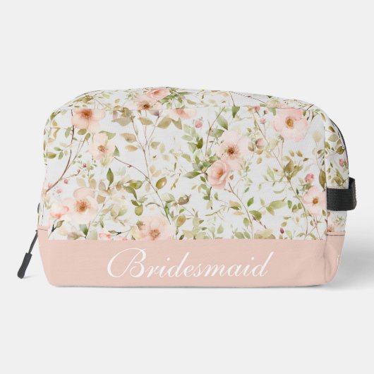 Blush Rose Bridesmaid Waschbeutel (Rückseite)