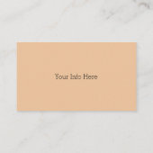 Blush Rose Business Cards Visitenkarte (Rückseite)