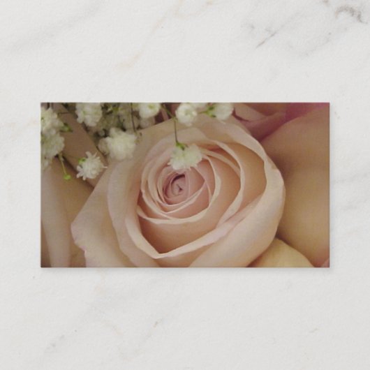 Blush Rose Business Cards Visitenkarte (Vorderseite)