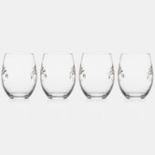 Blush Rose “Cheers to Love” Weinglas Ohne Stiel (Links)