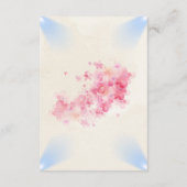 Blush Rose Church Wedding Enclosure Card Begleitkarte (Rückseite)