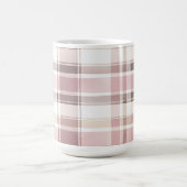 Blush Rose Creme Brown Streifen Brautparty Kaffeetasse (Mittel)
