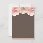 Blush Rose Einfach Save the Date (Rückseite)