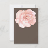 Blush Rose Einfach Save the Date (Rückseite)