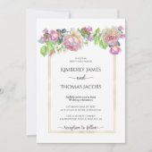 Blush-Rose-Einladung Einladung (Vorderseite)