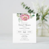 Blush-Rose | Einladung zur Brautdusche (Stehend Vorderseite)