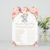 Blush Rose Elephant Raten Sie das richtige Preissp (Stehend Vorderseite)