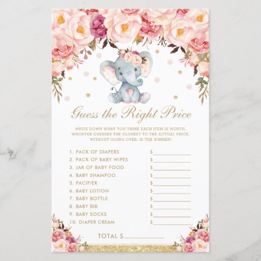 Blush Rose Elephant Raten Sie das richtige Preissp (Vorderseite)
