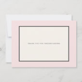 Blush Rose Elfenbeinküste - Neuer Plan Modernes, a Einladung (Rückseite)